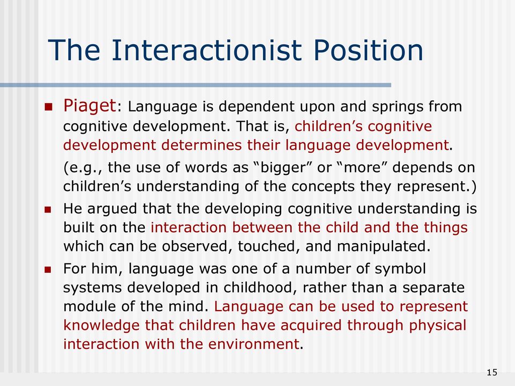 Theories of language acquisition ppt download